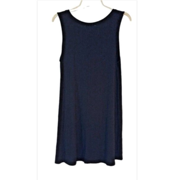 Forever 21 Juniors Black T-Shirt/Tank Dress Sleeveless Swing Sz M Casual - Picture 3 of 9